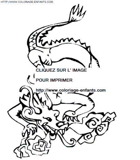 dibujo Dragones