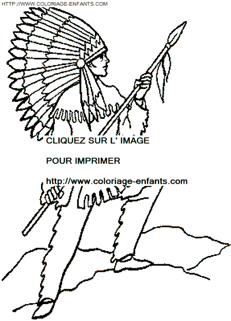 dibujo Indios