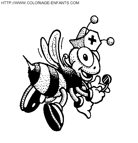 dibujo Abejas