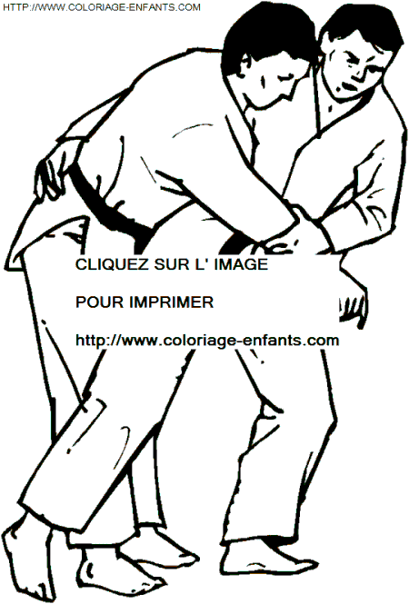 dibujo Judo