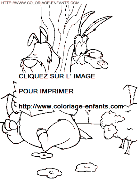 dibujo Coyote Correcaminos