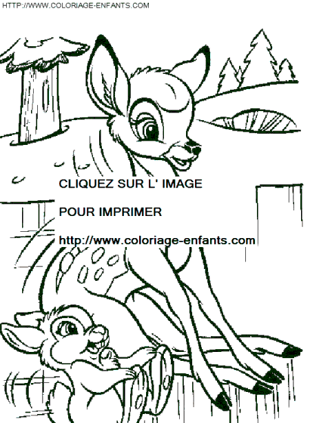 dibujo Bambi