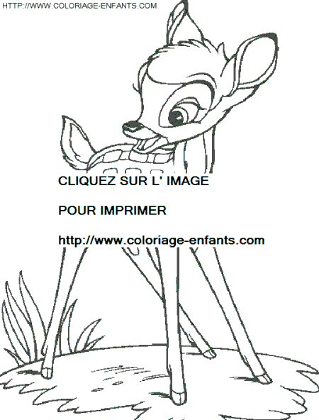 dibujo Bambi