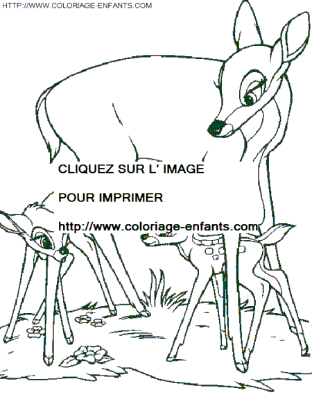 dibujo Bambi