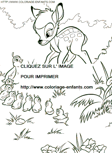 dibujo Bambi