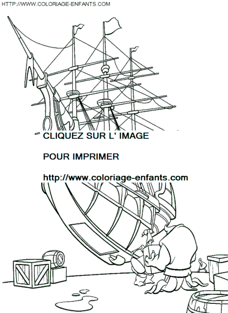 dibujo El planeta del tesoro