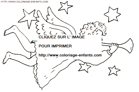 dibujo Navidad Angeles