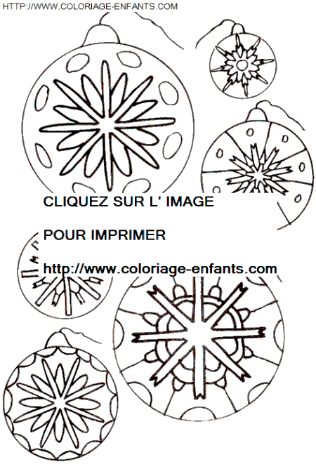 dibujo Navidad Bolas