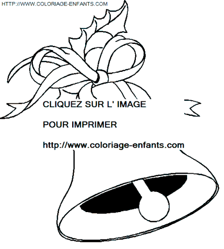 dibujo Navidad Campanas