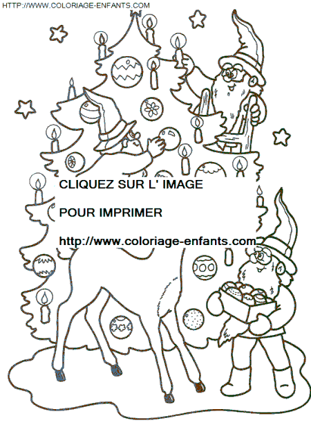 dibujo Navidad Lutins