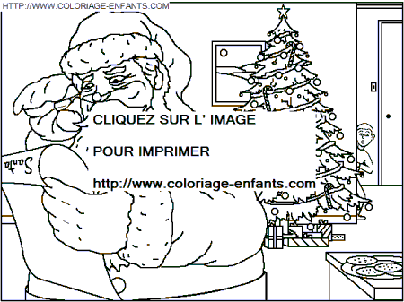dibujo Navidad Casa Papa Noel