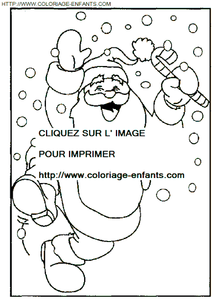 dibujo Navidad Papa Noel