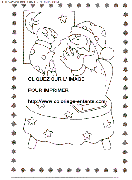 dibujo Navidad Papa Noel