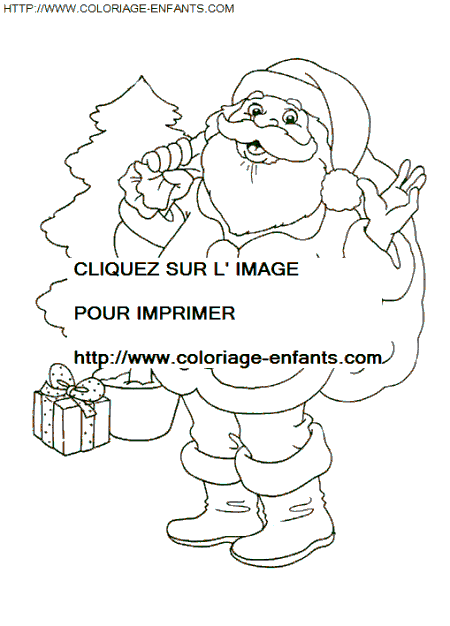 dibujo Navidad Papa Noel