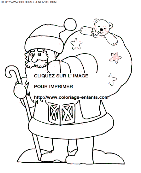 dibujo Navidad_Papa Noel Chimenea