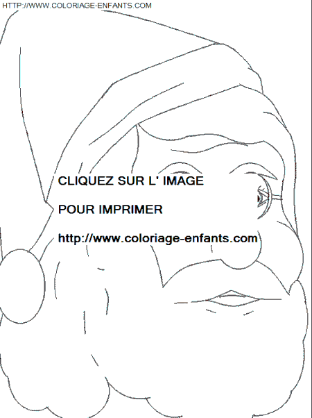 dibujo Navidad Papa Noel Retratos