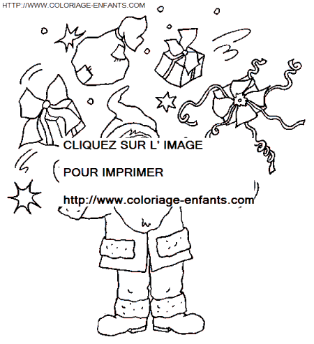 dibujo Navidad Papa Noel de risa