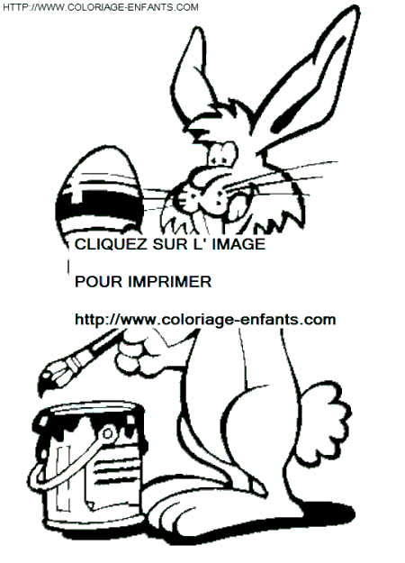 dibujo Pascuas Conejos