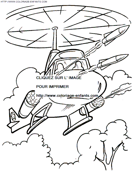 dibujo Helicoptero