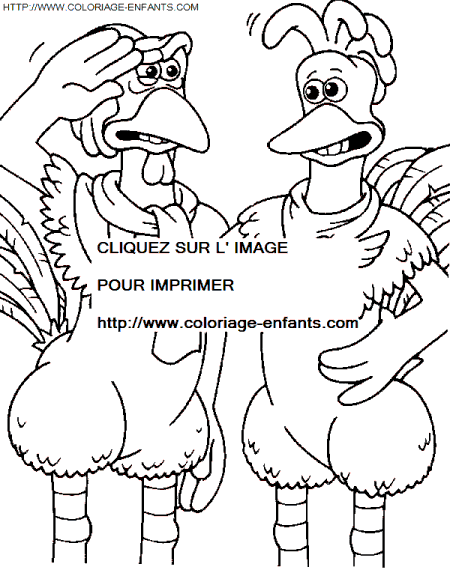 dibujo Chicken Run