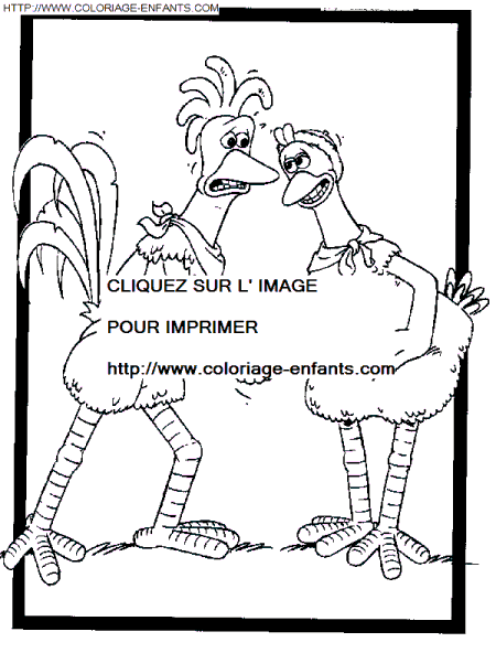 dibujo Chicken Run