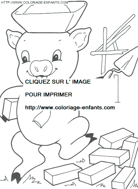 dibujo Los tres cerditos