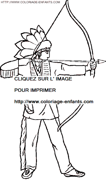 dibujo Indios