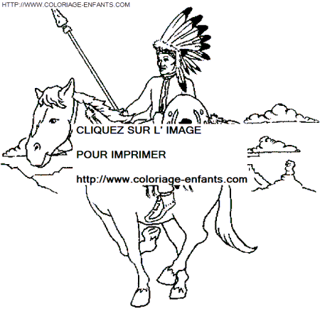 dibujo Indios