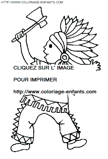 dibujo Indios