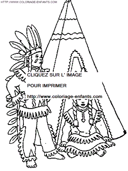 dibujo Indios