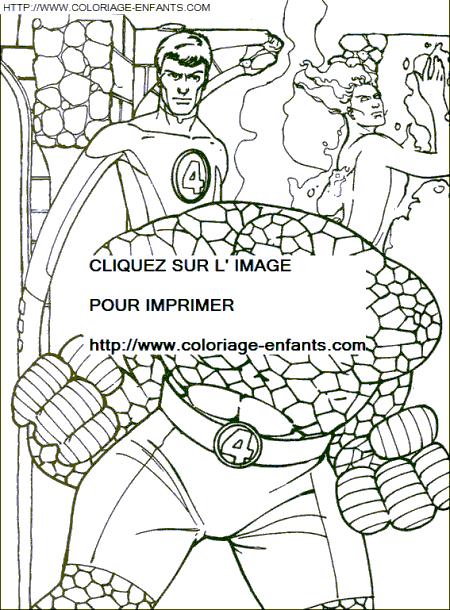 dibujo Los 4 fantasticos