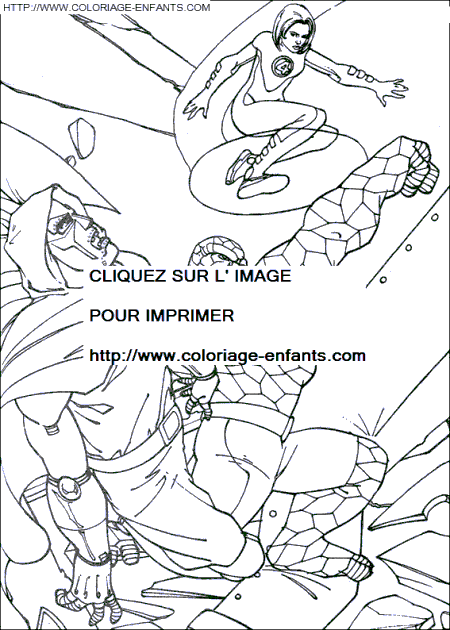 dibujo Los 4 fantasticos
