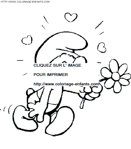 dibujo Los Pitufos