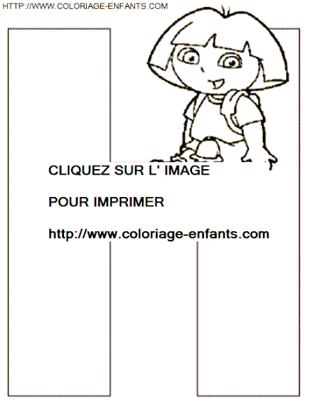 dibujo Alfabeto Dora