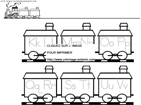 dibujo Alfabeto El pequeno Tren