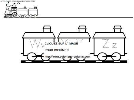 dibujo alfabeto el pequeno tren