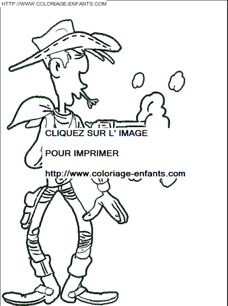 dibujo Lucky Luke