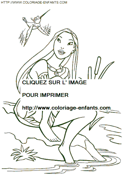 dibujo Pocahontas