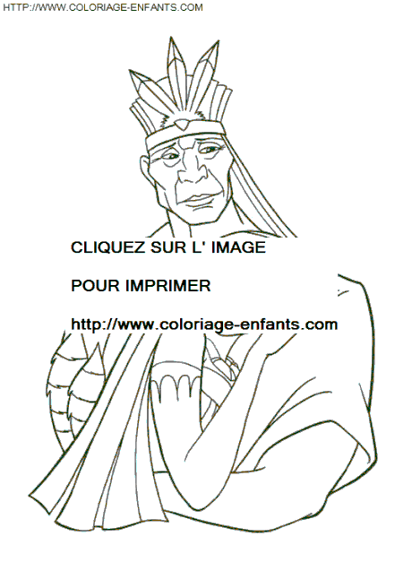 dibujo Pocahontas