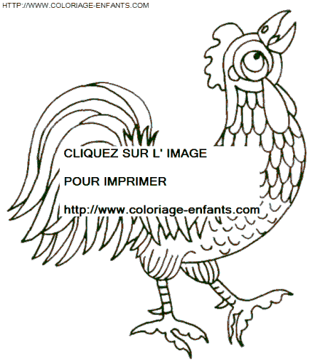 dibujo Gallinas