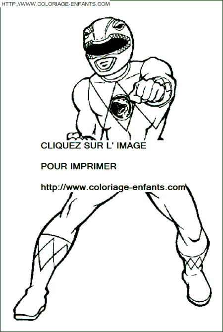 dibujo Power Rangers