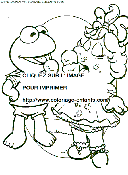 dibujo Baby Muppets