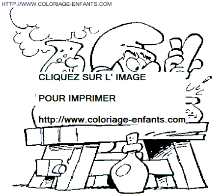dibujo Los Pitufos