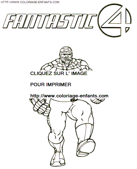 dibujo Los 4 Fantasticos