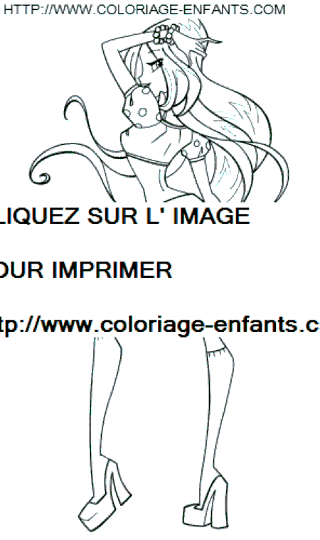 dibujo Winx Club