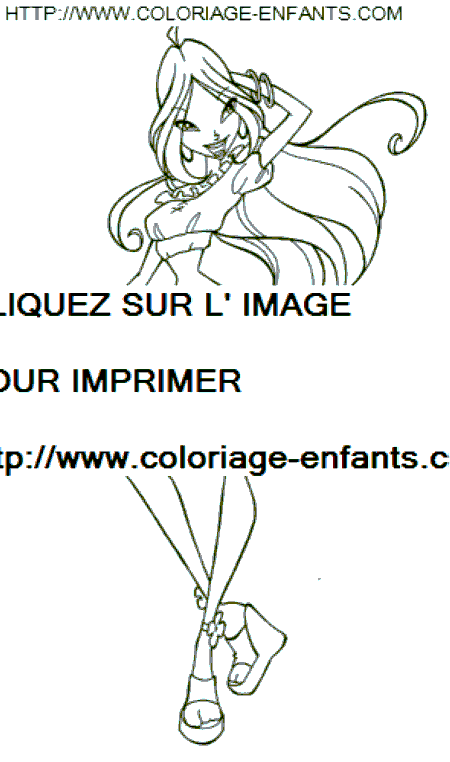 dibujo Winx Club