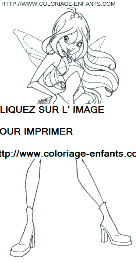 dibujo Winx Club