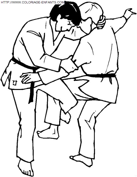 dibujo Judo