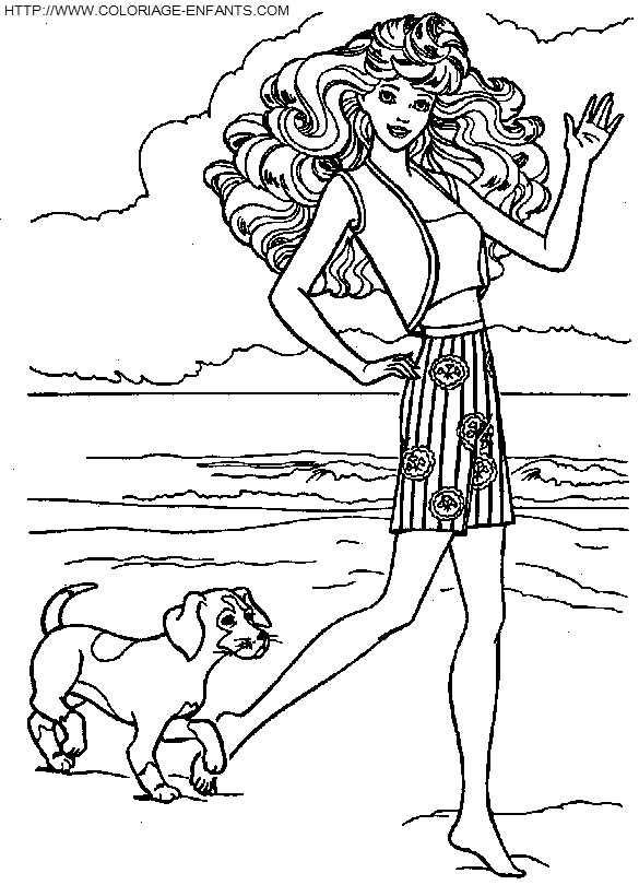 dibujo Barbie