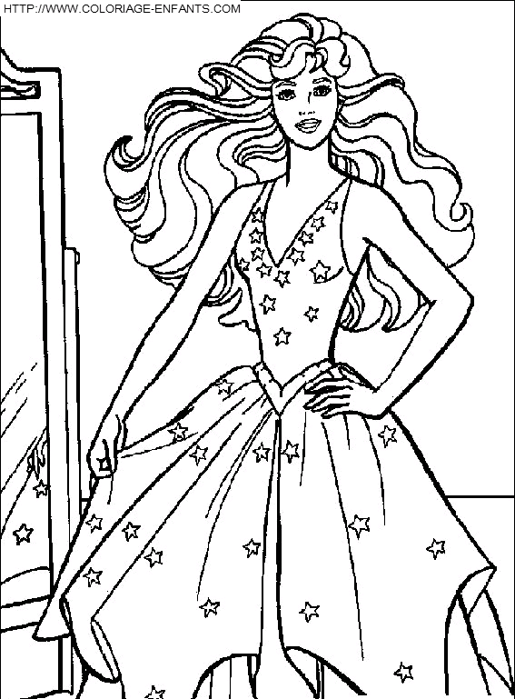 dibujo Barbie